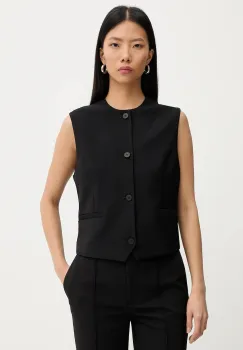 G-Star vesta culoarea negru, un singur rand de nasturi, D27333-E276 imagine