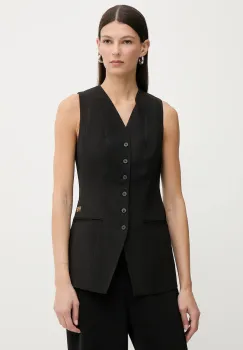 G-Star vesta din amestec de lana culoarea negru, un singur rand de nasturi, D27756.E068 imagine