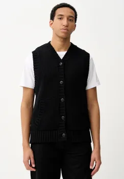 G-Star vesta din bumbac culoarea negru, D27224-D631 imagine