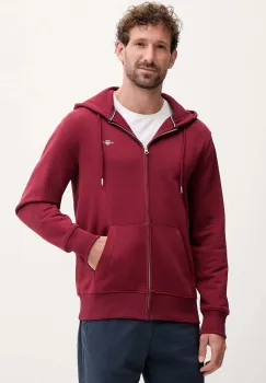 Gant bluza culoarea negru, cu gluga, neted imagine