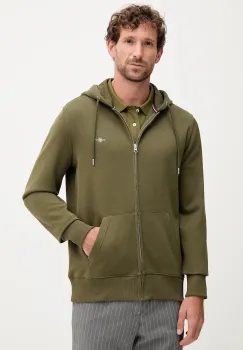 Gant bluza culoarea negru, cu gluga, neted imagine