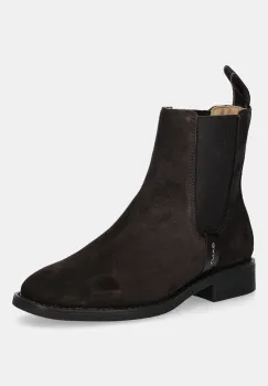 Gant botine din piele intoarsa Fayy culoarea maro, cu toc plat, 31553127 imagine