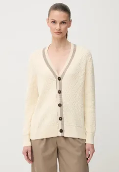 Gant cardigan culoarea bej, 4805343 imagine