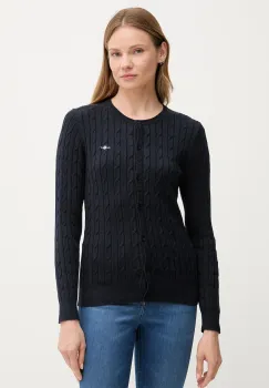 Gant cardigan culoarea bleumarin, light, 4800103 imagine