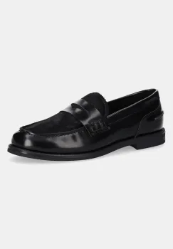 Gant mocasini de piele Gracelyn culoarea negru, cu toc plat, 31571060 imagine