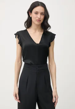 Gaudi bluza cu volane pentru femei, din vascoza imagine