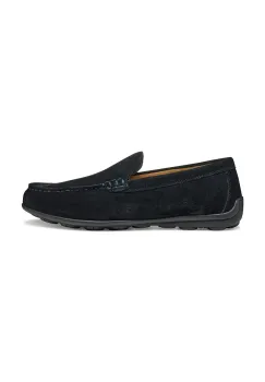 Geox mocasini din piele intoarsa U SPHERICA EC16 barbati, culoarea albastru marin, U55HYA 00022 C4021 imagine