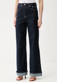 Gestuz blugi wide leg pentru femei imagine