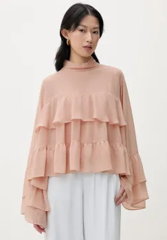 Gestuz bluza cu volane pentru femei imagine