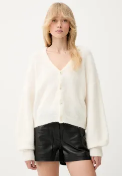 Gestuz cardigan din lana culoarea bej, 10910789 imagine