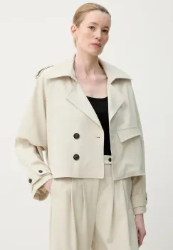 Gestuz palton femei, culoarea bej, de tranzitie, 10909879 imagine