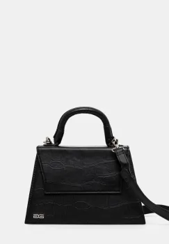 Gestuz poseta de piele culoarea negru, 10909947 imagine