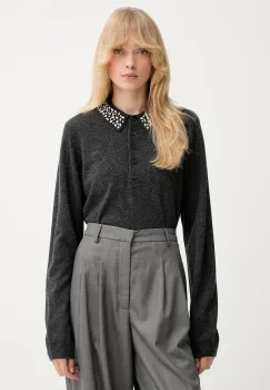 Gestuz pulover de lana culoarea gri, light, 10910778 imagine