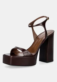 Giuseppe Zanotti sandale cu toc piele Biarritz imagine