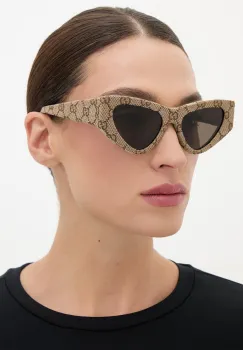Gucci ochelari de soare cat eye pentru femei imagine