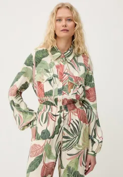 Guess camasa pentru femei, cu amestec de vascoza DALIA imagine