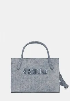 Guess geanta shopper pentru femei, din denim JODI imagine