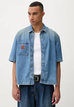 Guess Jeans camasa de barbati din denim imagine