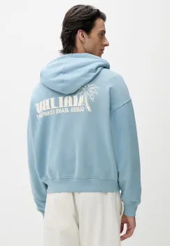 Guess Jeans hanorac cu gluga barbatesc din bumbac imagine