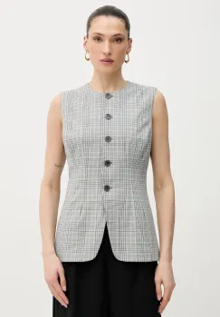 Guess vesta cu un singur rand de nasturi pentru femei CARLA imagine