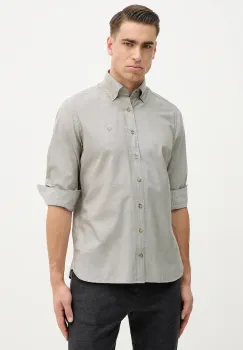 Hackett London camasa din bumbac culoarea verde, cu guler button-down, regular, HM3010548 imagine