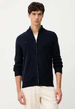 Hackett London cardigan din lana culoarea bleumarin, HM7000077 imagine