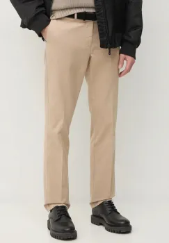 Hackett London pantaloni barbati, culoarea bej, cu fason chinos, HM212488R imagine