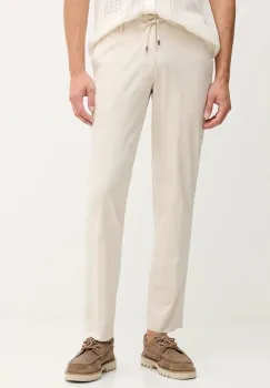Hackett London pantaloni culoarea bej, mulata, HM2100009R imagine