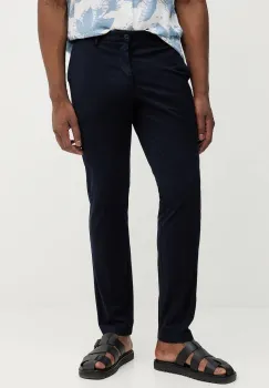 Hackett London pantaloni culoarea bleumarin, cu fason chinos, HM2100007R imagine