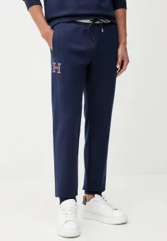 Hackett London pantaloni de trening culoarea bleumarin, cu imprimeu, HM5800019 imagine