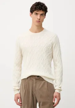 Hackett London pulover de lana culoarea alb, light, HM7000079 imagine