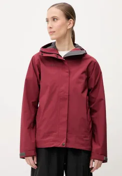 Haglofs geaca de ploaie Breeze femei, culoarea rosu, 607681 imagine