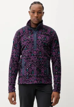 Haglofs hanorac Mora Mid culoarea bleumarin, cu imprimeu, 606556 imagine