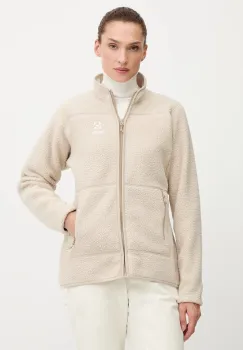 Haglofs hanorac Mossa Pile culoarea gri, uni, 606538 imagine