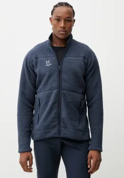 Haglofs hanorac Mossa Pile culoarea gri, uni, 606539 imagine