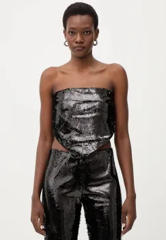 Haveone top culoarea negru, uni, RGE-P059 imagine