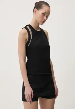 Heliot Emil bluza femei, culoarea negru, uni, PRESS25_W_13_077_BLK01 imagine