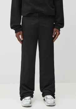 Heliot Emil pantaloni culoarea negru, drept, PREAW25_M_10_108_BLK01_CO imagine