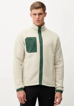 Helly Hansen hanorac fleece PANORAMA culoarea bej, uni, 63348 imagine