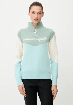 Helly Hansen pulover Apres culoarea bleumarin, calduros, cu guler, 66029 imagine