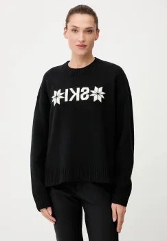 Helly Hansen pulover din amestec de lana BLISS culoarea negru, calduros, 54604 imagine