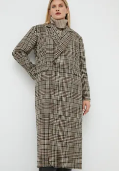 Herskind palton de lana Wanda de tranzitie, oversize imagine