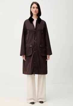 Hoss Intropia geaca culoarea bordo, de tranzitie, oversize, 5452470 imagine