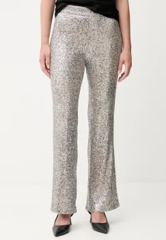 Hoss Intropia pantaloni culoarea verde, drept, high waist, 6542819 imagine