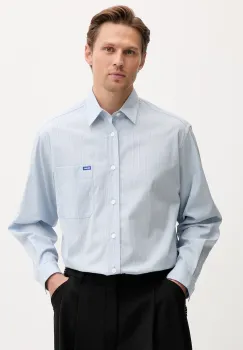 HUGO Blue camasa pentru barbati, din bumbac Ebalto imagine