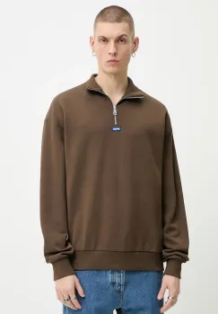 HUGO Blue hanorac barbatesc din bumbac Neeler imagine