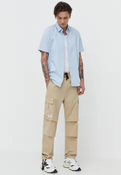 HUGO Blue pantaloni de bumbac imagine