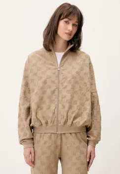 HUGO bluza lounge TERRYMONOGRAM_JACKET imagine