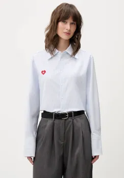 HUGO camasa din bumbac Erselia imagine