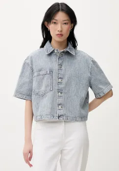 HUGO camasa pentru femei, din denim Gesila_1 imagine